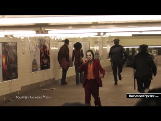 video from the filming of the joker